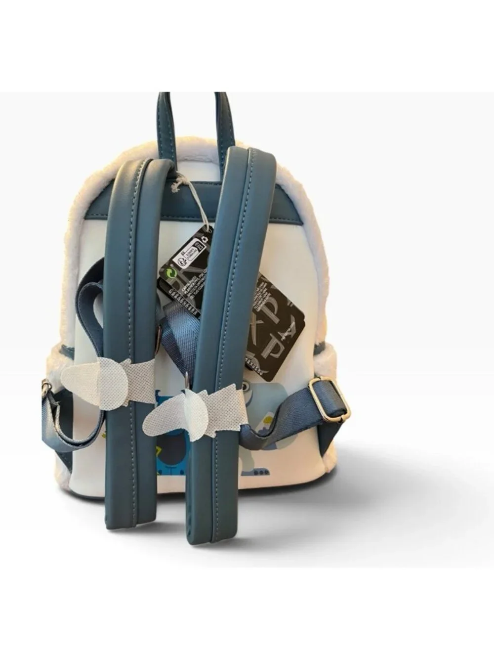 Loungefly Monsters Inc Abominable Snowman Yeti Faux Fur Mini Backpack NWT